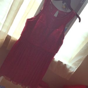 Maroon Dress -Knee length